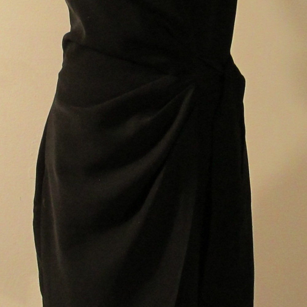 Zara Black Wrap Mini Dress - Picture 6 of 9